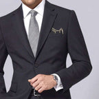 Crocodile Brooch - 925 Silver Handmade Pocket Square Alternative