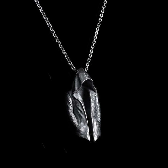 Silver Cloak Pendant Necklace Can Elevate Your Formal Attire Hover Image