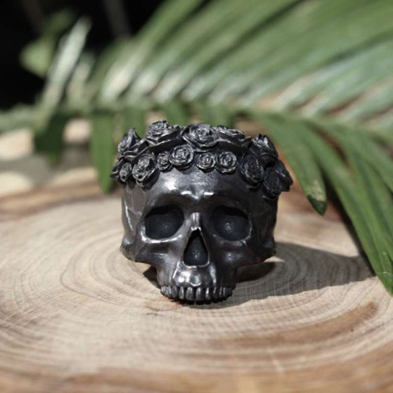 Flower Skull Ring | The Rise of Flower Silver Skull Rings in Men’s Fashion