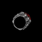 Ruby Skull Ring