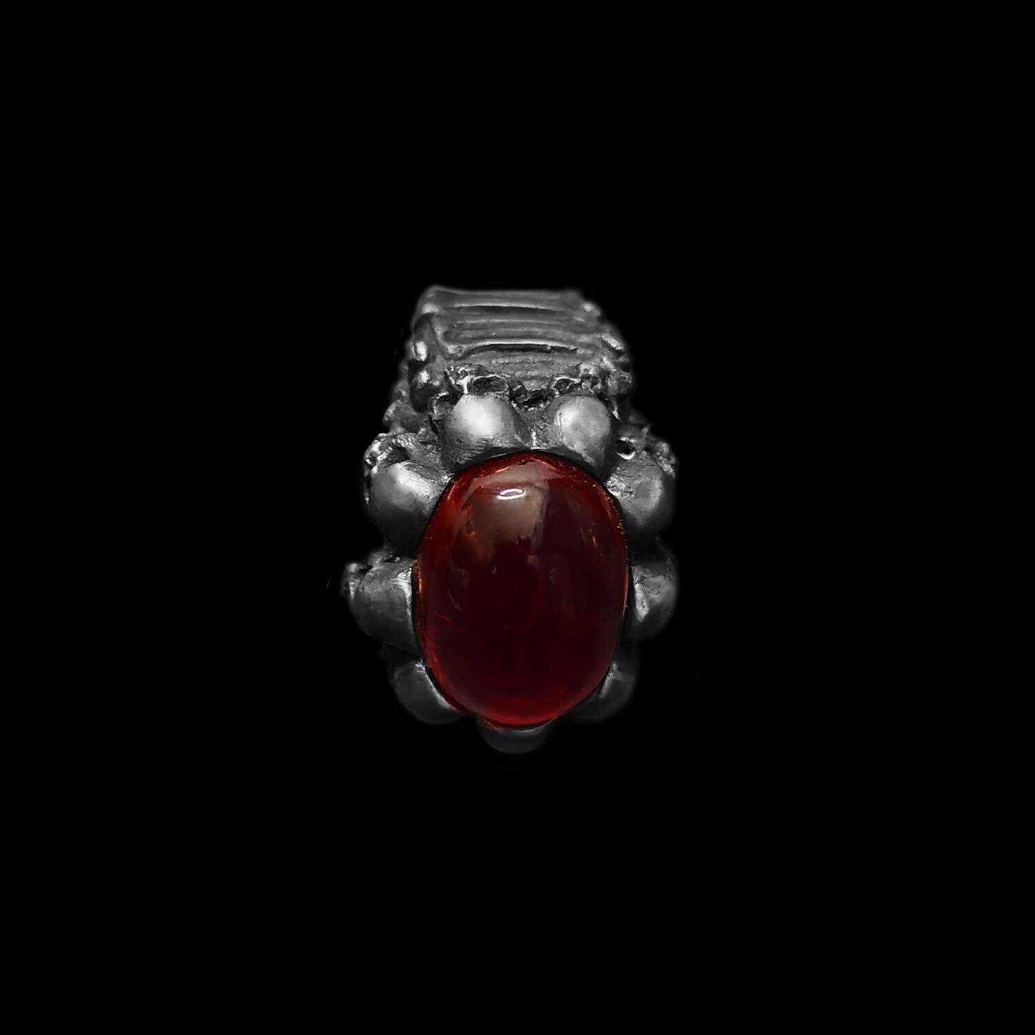 Ruby Skull Ring