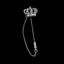 Crown brooch makes your clothes more eye-catching