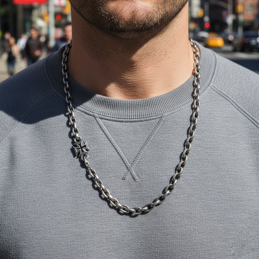 Silver Cross Necklace