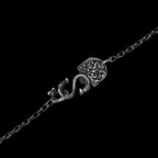 Black myth wukong jewelry necklace handmade from silver