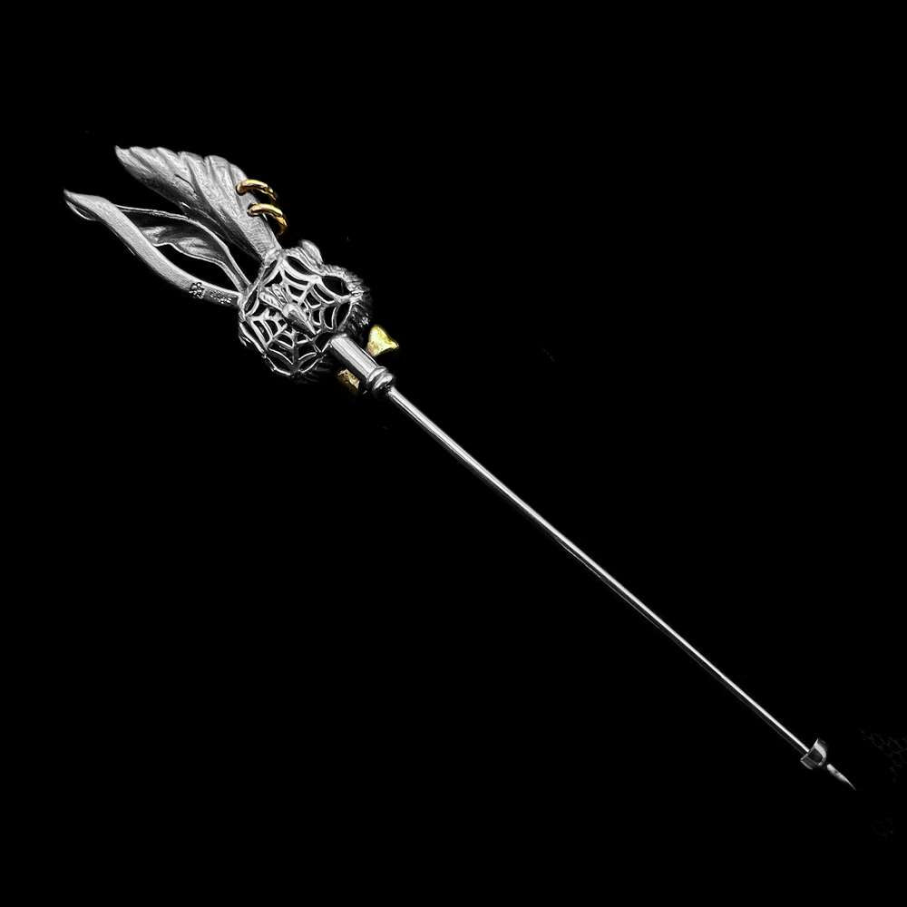 Rabbit Brooch​ 925 silver Ruby Eyes Suit pocket decoration badge