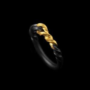 Eternal Bond Couples Promise Rings | 925 Silver & 24K Gold