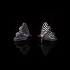 Enchanting Moth Stud Earrings | Handmade 925 Sterling Silver Nature-Inspired Jewelry for Women