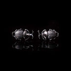 Charming Lady Beetle Stud Earrings | Handmade 925 Sterling Silver Nature-Inspired Jewelry