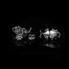 Charming Lady Beetle Stud Earrings | Handmade 925 Sterling Silver Nature-Inspired Jewelry