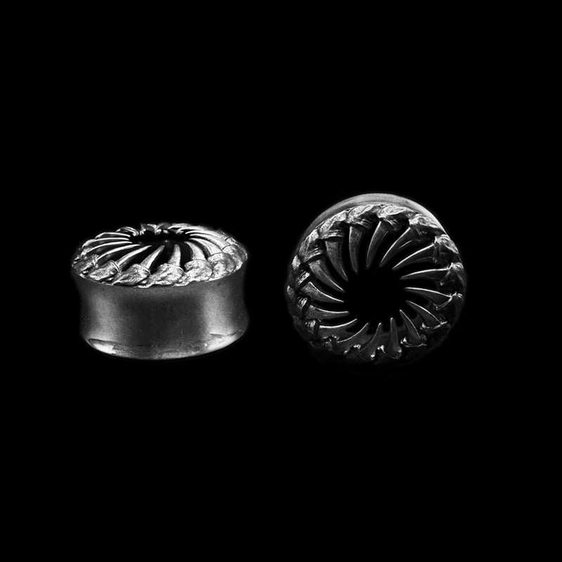 AZATHOTH Ear Tunnels - Handmade Men's Gothic Ear Plugs