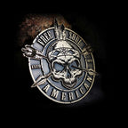 Indian Skull Brass Car Badge | Handcrafted Metal Emblems with 3M Adhesive