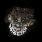 Harley Eagle Motorcycle Emblem - Brass 3D Eagle Badge with 3M Adhesive