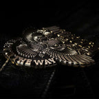 Harley Eagle Motorcycle Emblem - Brass 3D Eagle Badge with 3M Adhesive