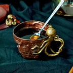 Copper Coffee Cup | Brass Octopus Handle Mug – Red Copper Drinkware