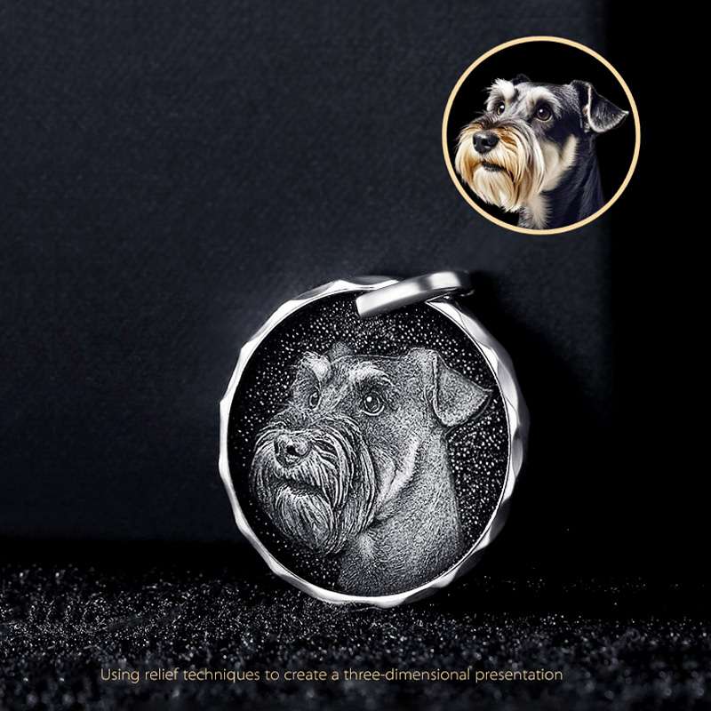 Personalized 925 Silver Photo Coins – Custom Engraved Keepsakes for Loved Ones & Pets
