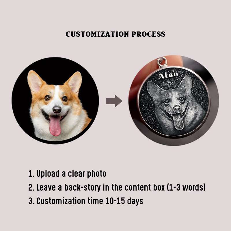 Personalized 925 Silver Photo Coins – Custom Engraved Keepsakes for Loved Ones & Pets