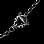 T.O. Clasp Chain Gothic Necklace – Dark Elegant Jewelry with Adjustable Closure