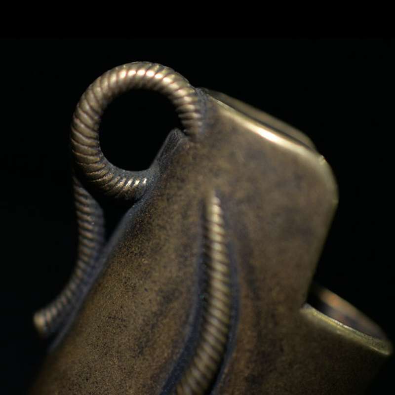 Brass Grasshopper Lighter Case | Hand-Engraved BIC Cover