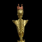 Brass Skull Spoon - Gothic Brass & Steel Ritual Artifact