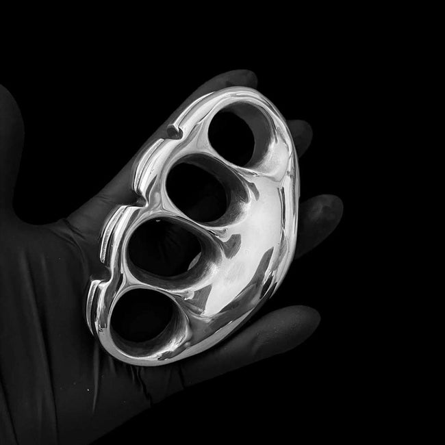 Four Finger Steel Knuckles - Combat 304 Stainless Solid Defense Main Image