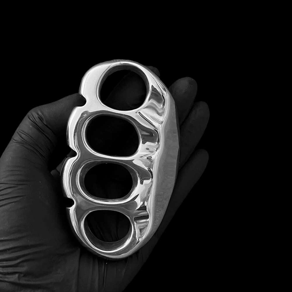 Four Finger Steel Knuckles - Combat 304 Stainless Solid Defense