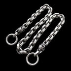 Solid 925 Silver Skull Pants Chain - Heavy 230g Hip Hop Rock