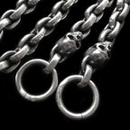 Solid 925 Silver Skull Pants Chain - Heavy 230g Hip Hop Rock