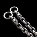 Solid 925 Silver Skull Pants Chain - Heavy 230g Hip Hop Rock