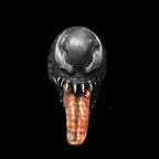 Venom Ring - 925 Silver Handmade w/ Pink Copper Tongue