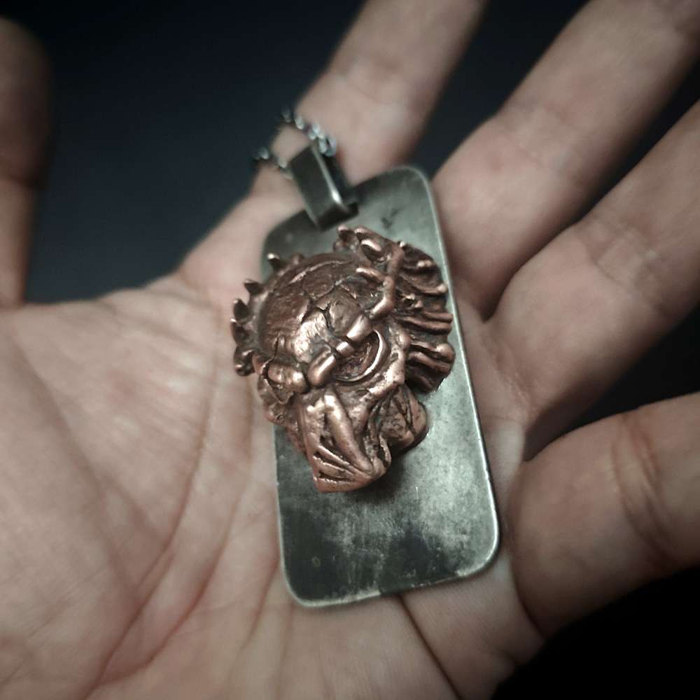 The Predator Pendant – Handmade 925 Silver Dog Tag Necklace