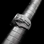 Egyptian Pharaoh Ring – 925 Silver Horus Anubis Jewelry
