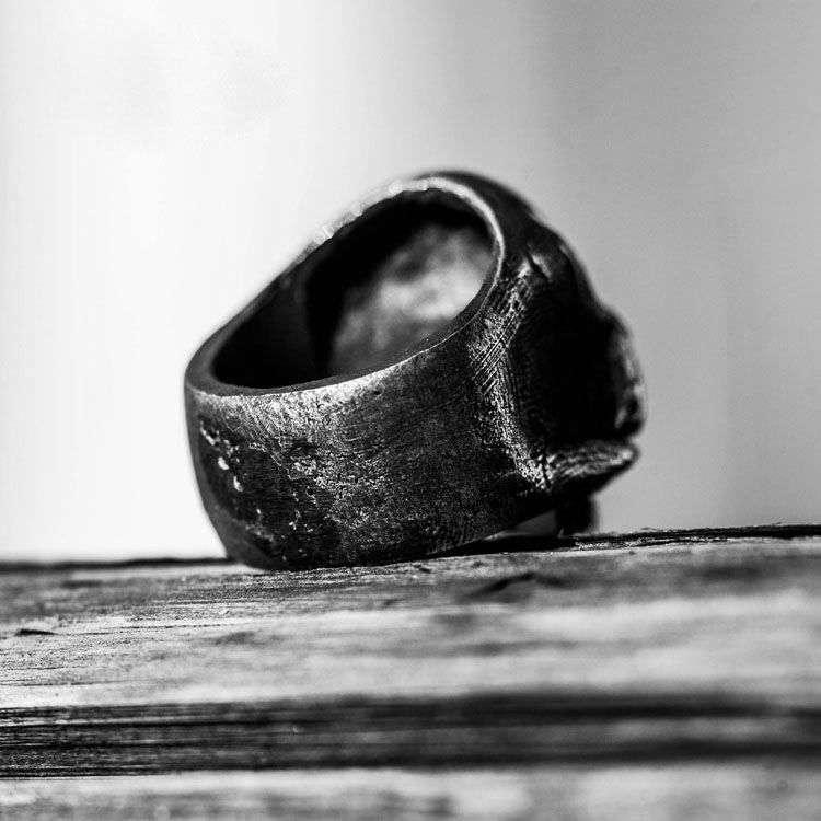 Silver Skull ring 925 Silver Skull Jewelry No jaw Skull rings SSJ04