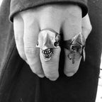 No face mens skull ring  Silver Skull ring SSJ11