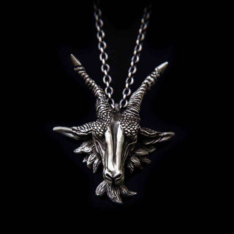 Satan Sheep Pendant Silver Ram Pendant SSP10