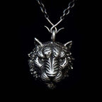 Tiger head necklace 925 Silver Pendant necklace SSP22
