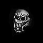 Tooth ring Big mouth Skull Ring Silver Skull deathshead ring