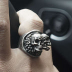 Tear soul Skull Ring Silver Skull ring SSJ25