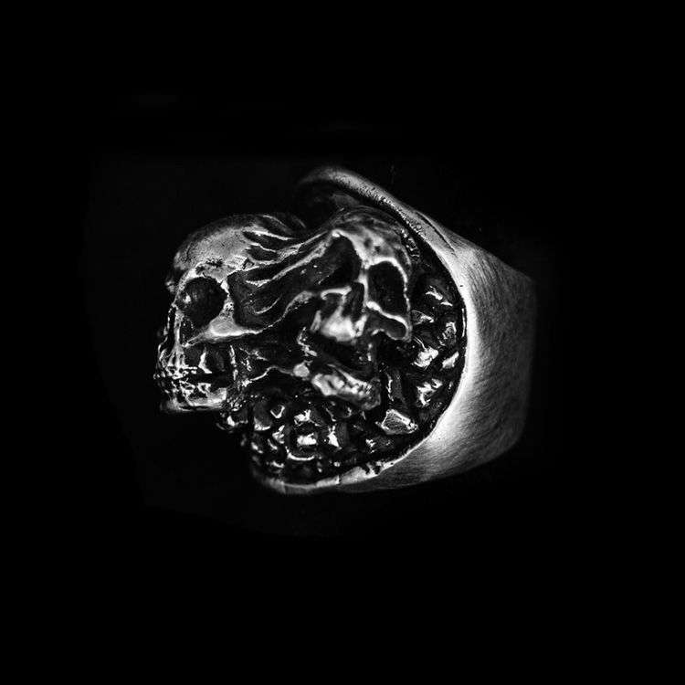 Tear soul Skull Ring Silver Skull ring SSJ25