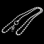 Beaded Skull Necklace 925 Silver Unique Blend of Style and Statement