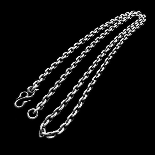 QS button Handmade Silver necklace SSN08 Main Image