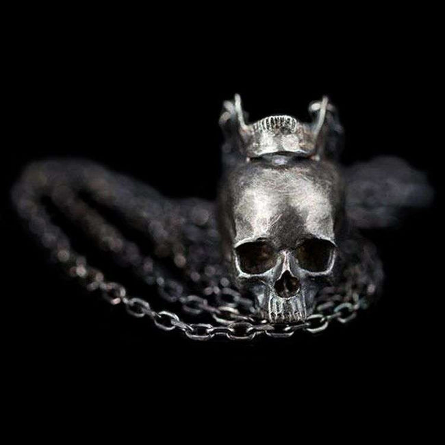 Skull Head jaw Pendant Handmade Silver Skull necklace SSN15 Main Image