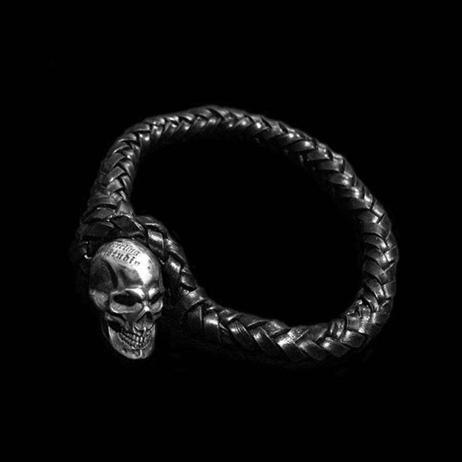 Skull Leather Rope Bracelet collection transcends mere adornment SSB17 Main Image