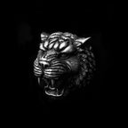 Silver Tiger ring Skull Jewelry Silver Skull ring SSJ38