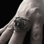 Silver Tiger ring Skull Jewelry Silver Skull ring SSJ38