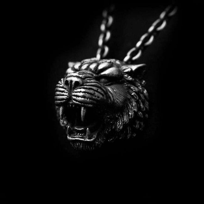 Silver Tiger Pendant 925 silver Tiger necklace Pendant SSP35 Main Image