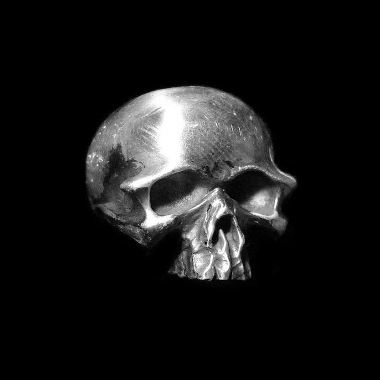 No jaw skull ring 925 Silver Skull ring SSJ112
