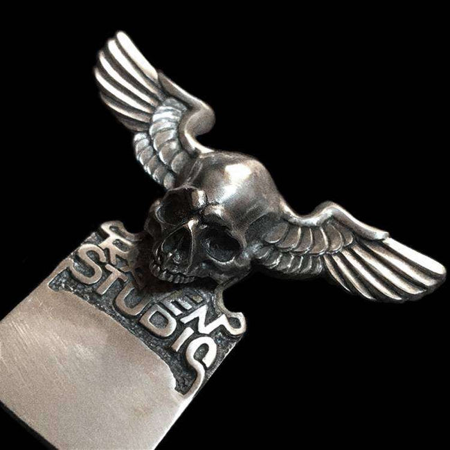 Silver skull Automobile safety belt buckle Main Image
