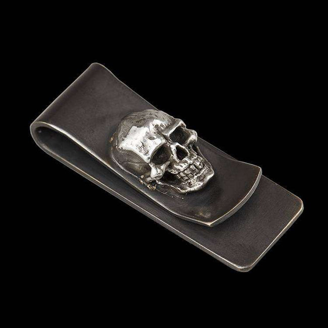 Elevate Your Style with a Silver Skull Money Clip Main Image