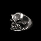 Naughty skull ring mischievous 925 Silver Grin Skull ring
