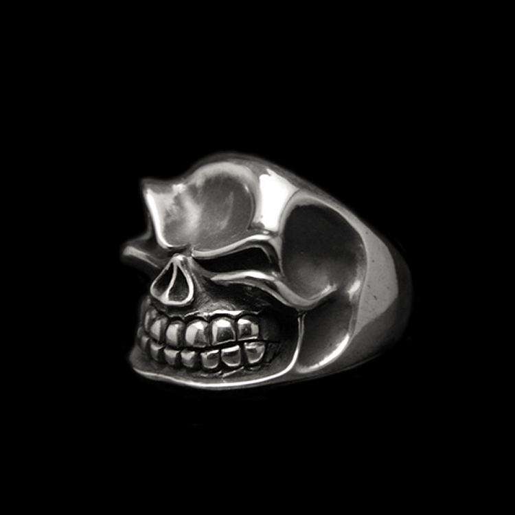 Naughty skull ring mischievous 925 Silver Grin Skull ring